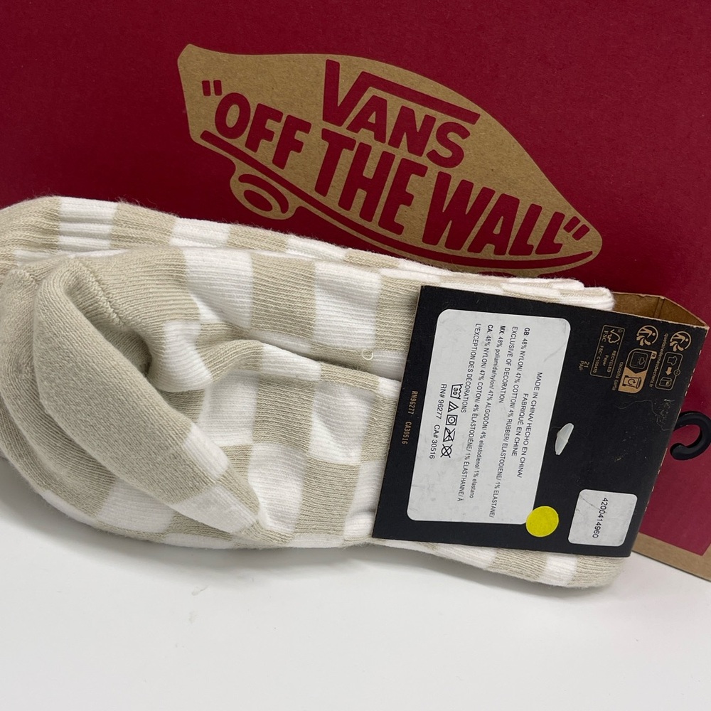 Vans Checkerboard Crew Socks (1 pair) - Picture 4 of 16